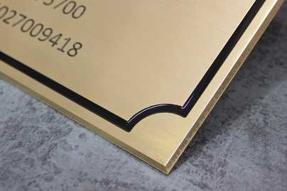 фото №2 Латунные таблички - примеры наших работ