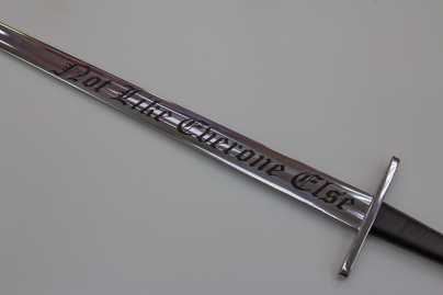 Гравировка на шашках, мечах, саблях, кортиках, катанах. Маркировка лазерная на большом оружии. - примеры наших работ