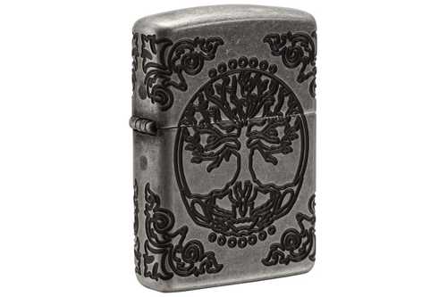 Zippo Armor Antique Silver