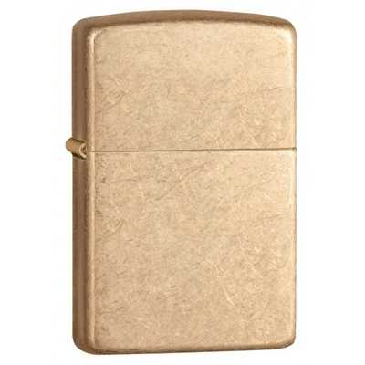 28496 Зажигалка ZIPPO ArmorTM с покрытием Tumbled Brass, латунь/сталь, золотистая, матовая, 36x12x56