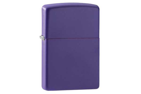 Зажигалка ZIPPO Classic с покрытием Purple Matte, латунь/сталь, фиолетовая, матовая, 38x13x57 мм