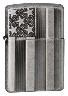 Zippo Armor Antique Silver Plate