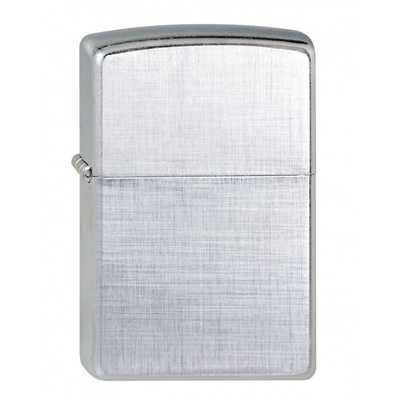 28181 Зажигалка ZIPPO Classic с покрытием Brushed Chrome, латунь/сталь, серебристая, матовая, 36x12x