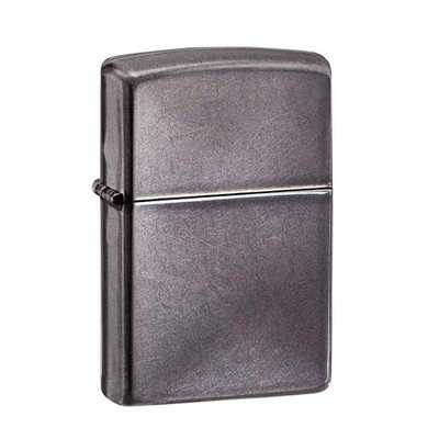 28378 Зажигалка ZIPPO Classic с покрытием Gray Dusk , латунь/сталь, серая, матовая, 36x12x56 мм