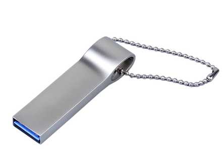 USB 2.0-флешка на 128 Гб с мини чипом и боковым отверстием для цепочки