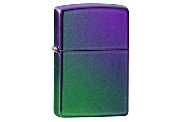 Зажигалка ZIPPO Classic с покрытием Iridescent, латунь/сталь, фиолетовая, матовая, 38x13x57 мм