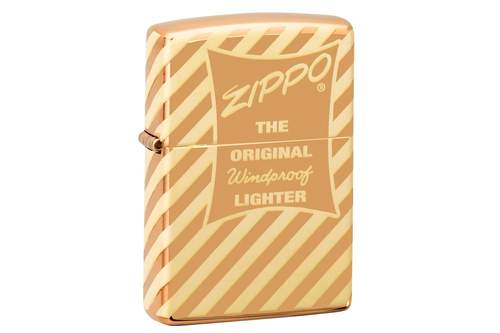 Zippo Vintage Box Top High Polish Brass