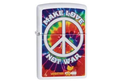 Zippo Woodstock White Matte