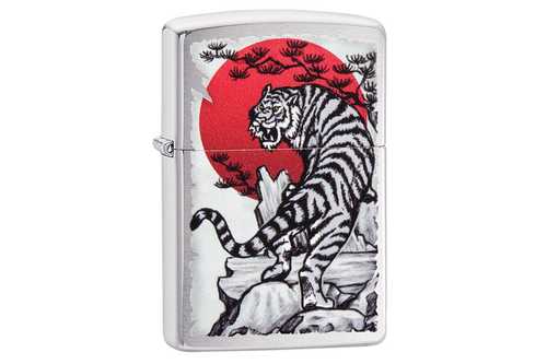 Zippo Asian Tiger Brushed Chrome