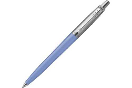 Шариковая ручка Parker Jotter, цвет Storm Blue, цвет чернил синий, толщина линии M , в подарочной коробке