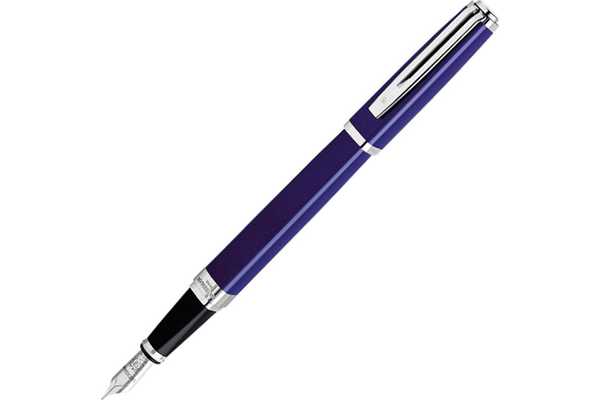 Перьевая ручка Waterman Exception Slim Blue Lacquer ST. Перо - золото 18К