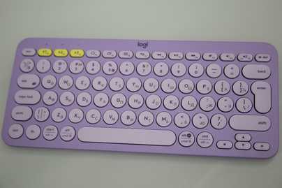 K380 Purple Гравировка клавиатур - примеры наших работ